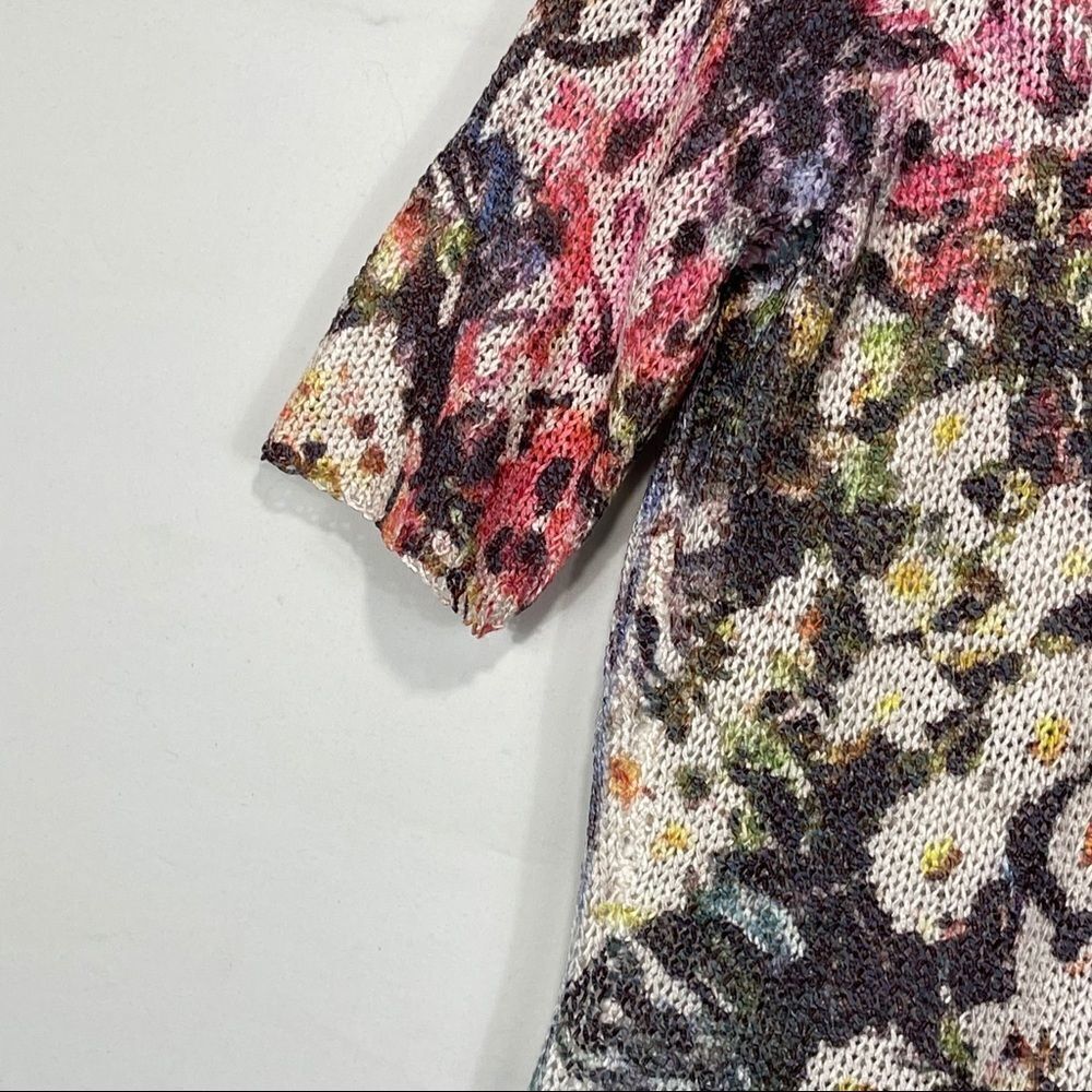 Color Works Floral Button Up Cardigan - Picture 13 of 13